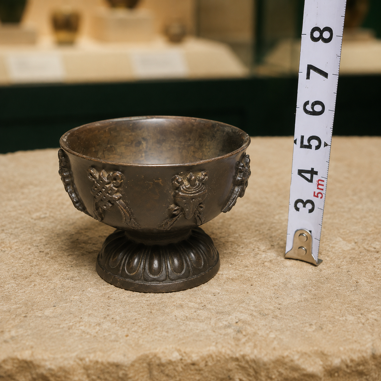 Tibetan Eight Auspicious Offering Cup