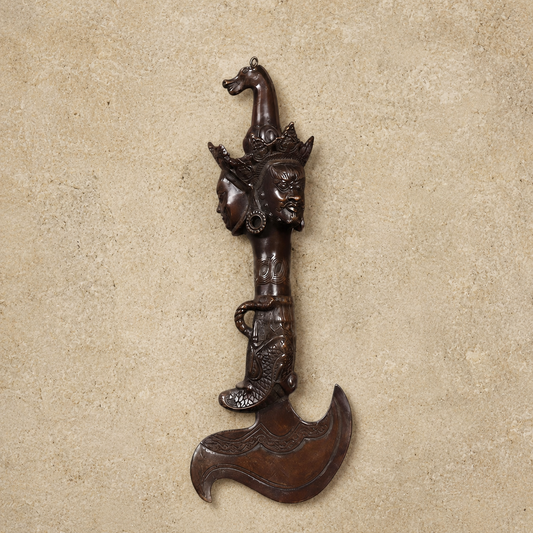 Tibetan Copper Hayagriva Phurba Kila Ritual Dagger