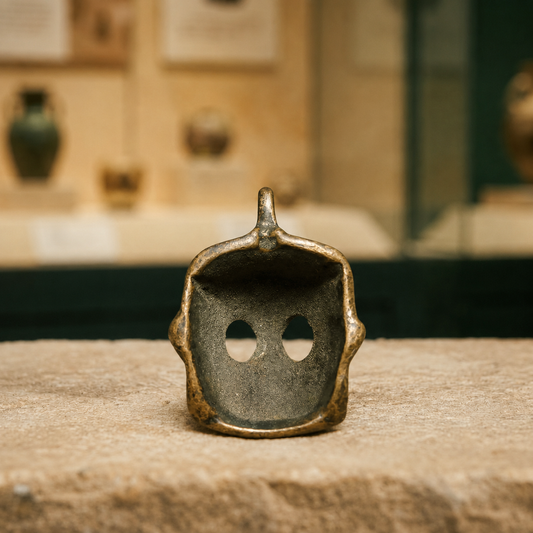 Chitipati Skull Mask Pendant | Tibetan Vintage Amulet