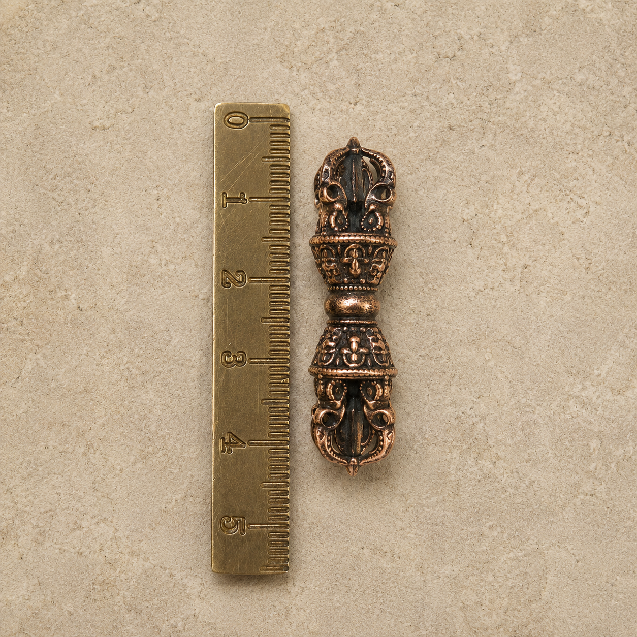 Vajra Pendant | Tibetan Dorje Necklace Brass Amulet