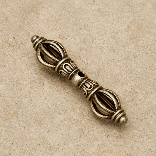 Iron Five-Prong Vajra Pendant | Tibetan Altar Dorje