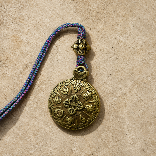 Nine Palace Tag | Tibetan 12 Zodiac Bronze Amulet