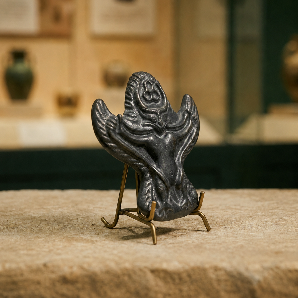 Tibetan Sky Iron Thokcha Garuda Amulet Sacred Bird