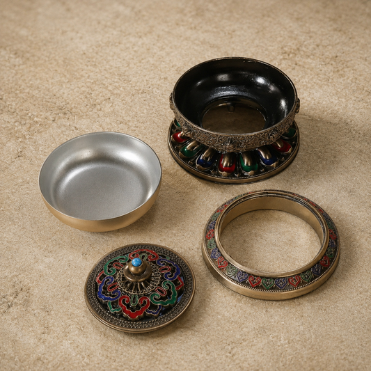 Tibetan Incense Burner Bowl | Altar Meditation Censer