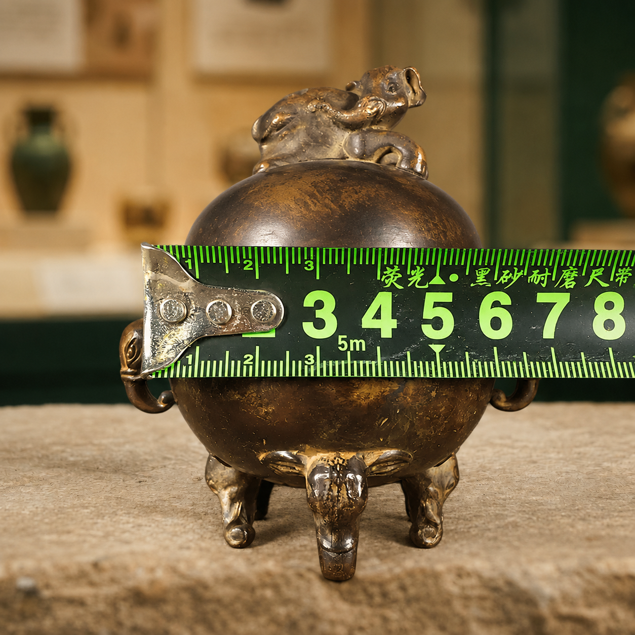 Elephant Tripod Censer | Tibetan Altar Copper Burner