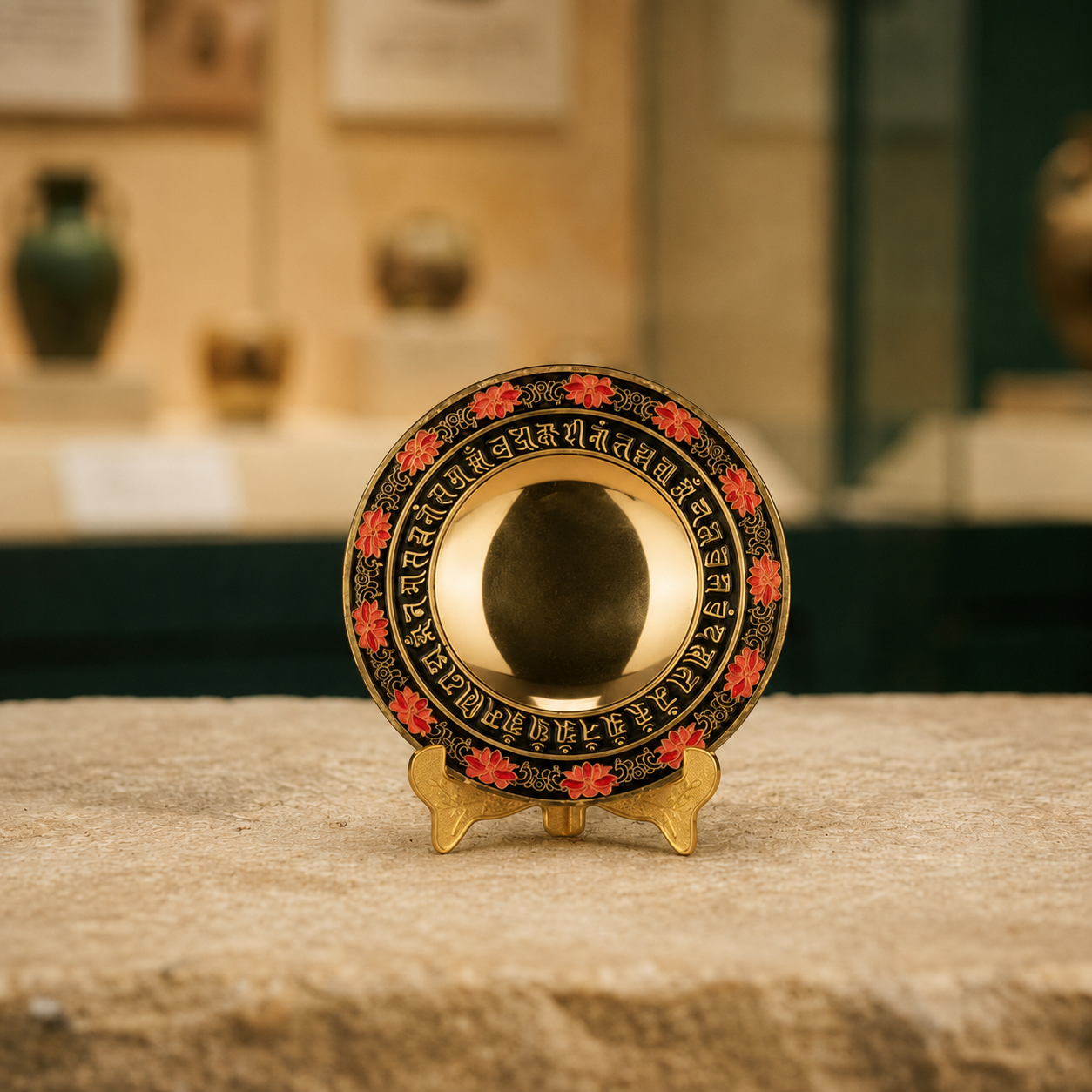Tantric Melong Mirror | Tibetan Alloy Altar Blessing