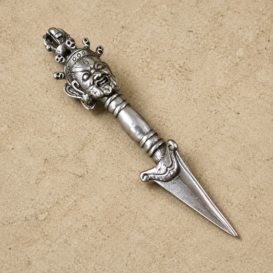 Sky Iron Vajra Kila | Tibetan Phurpa Altar Pendant