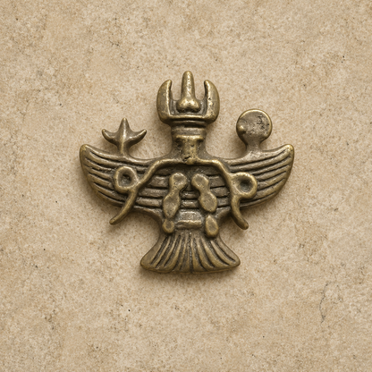 Garuda Pendant | Tibetan Thangka Altar Brass Amulet