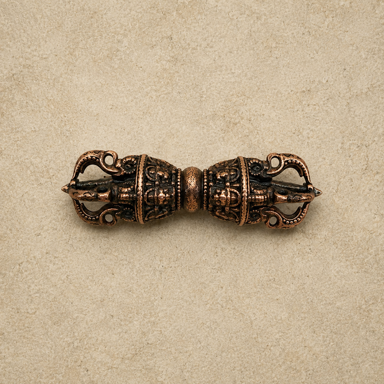 Vajra Pendant | Tibetan Dorje Necklace Brass Amulet