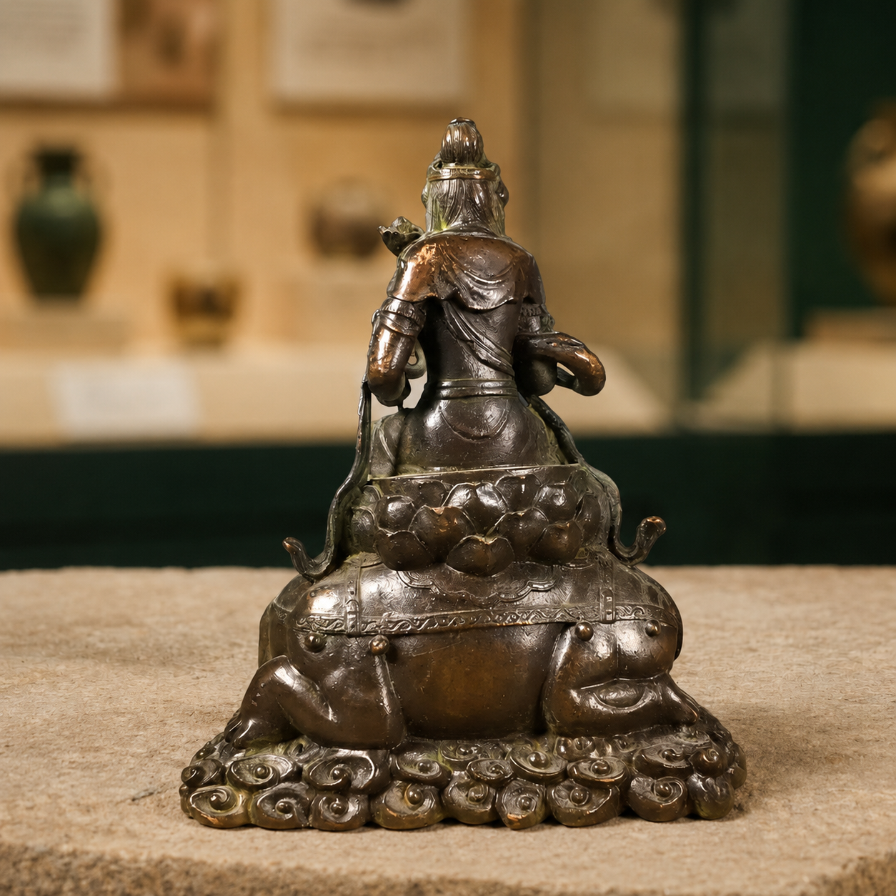 Tibetan Copper Manjushri Buddha Statue for Altar Display
