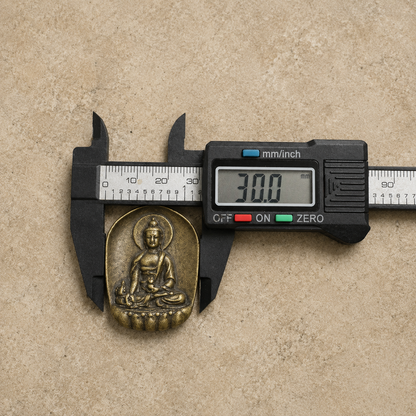 Brass Shakyamuni Buddha Pendant | Tibetan Altar Amulet