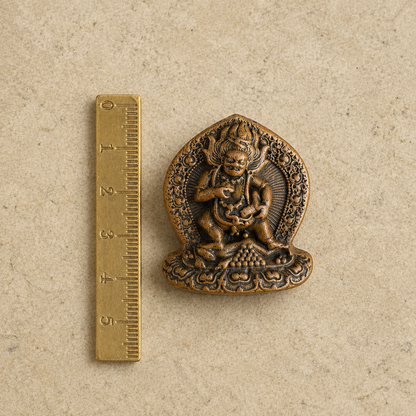 Copper Black Jambhala Pendant | Wealth Buddha Amulet