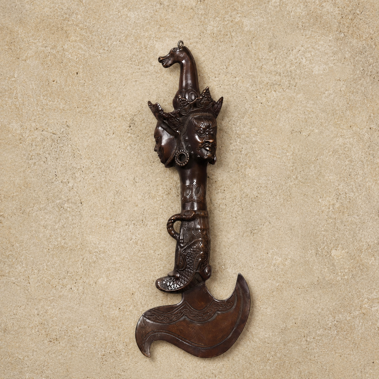 Copper Hayagriva Phurba Kila Ritual Dagger