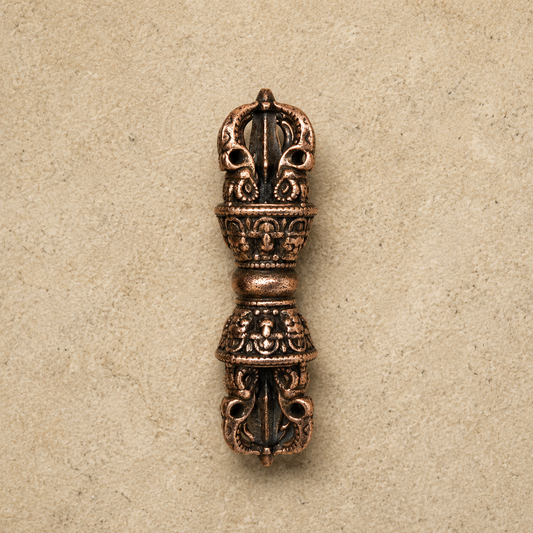 Vajra Pendant | Tibetan Dorje Necklace Brass Amulet