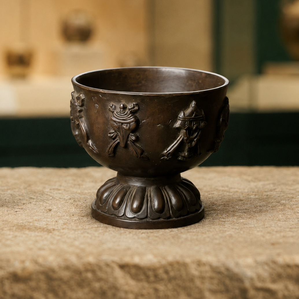 Tibetan Eight Auspicious Offering Cup