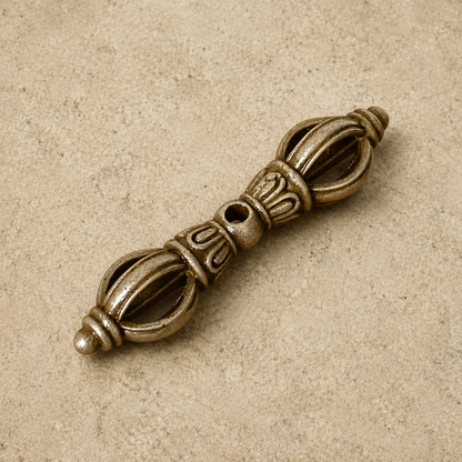 Iron Five-Prong Vajra Pendant | Tibetan Altar Dorje