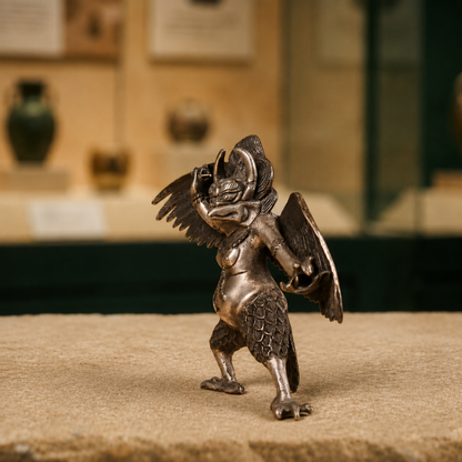 Silver Bronze Garuda Statue | Tibetan Buddhist Altar