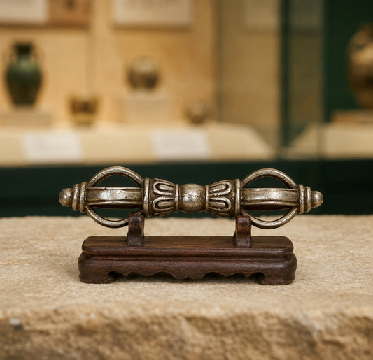Iron Five-Prong Vajra Pendant | Tibetan Altar Dorje