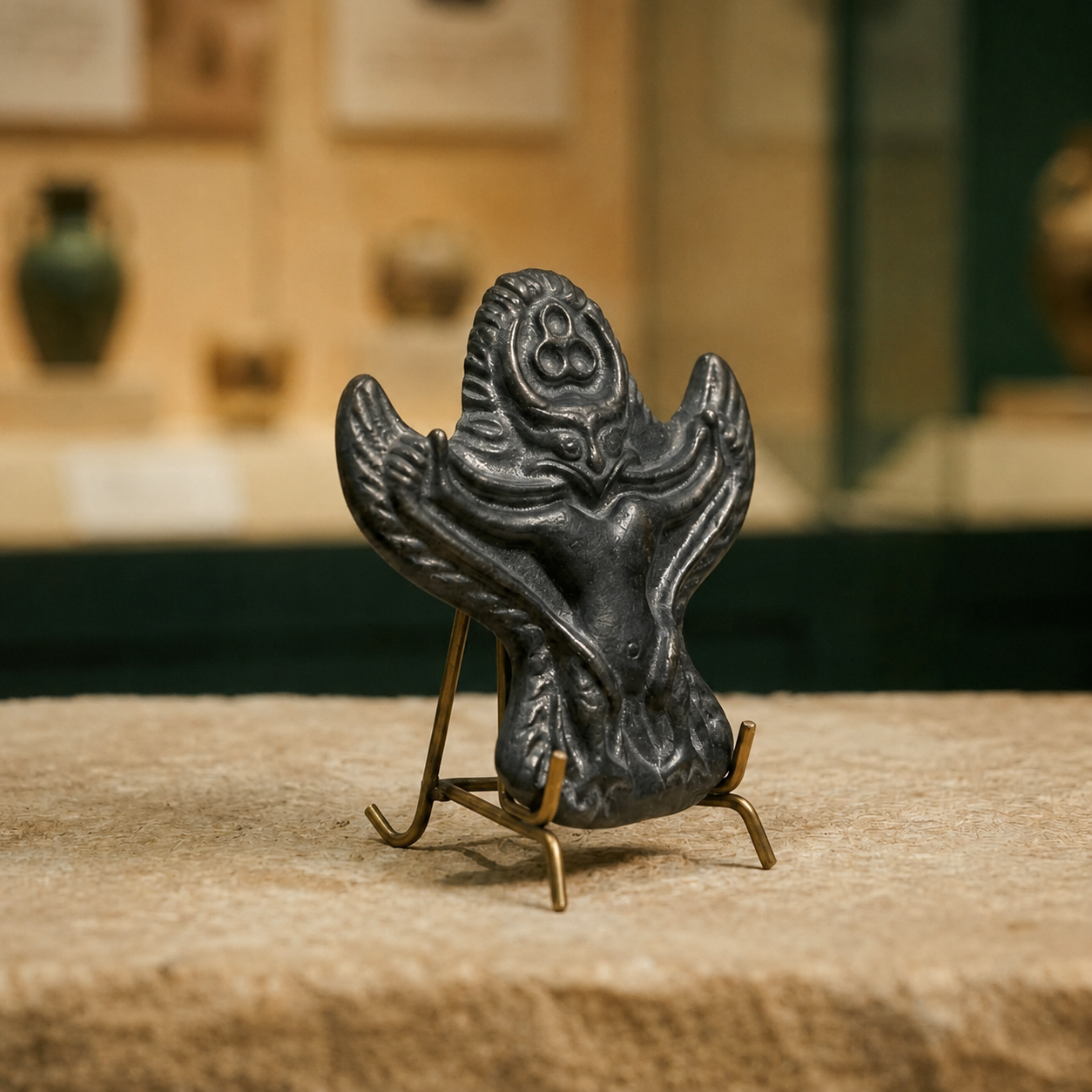Tibetan Sky Iron Thokcha Garuda Amulet Sacred Bird