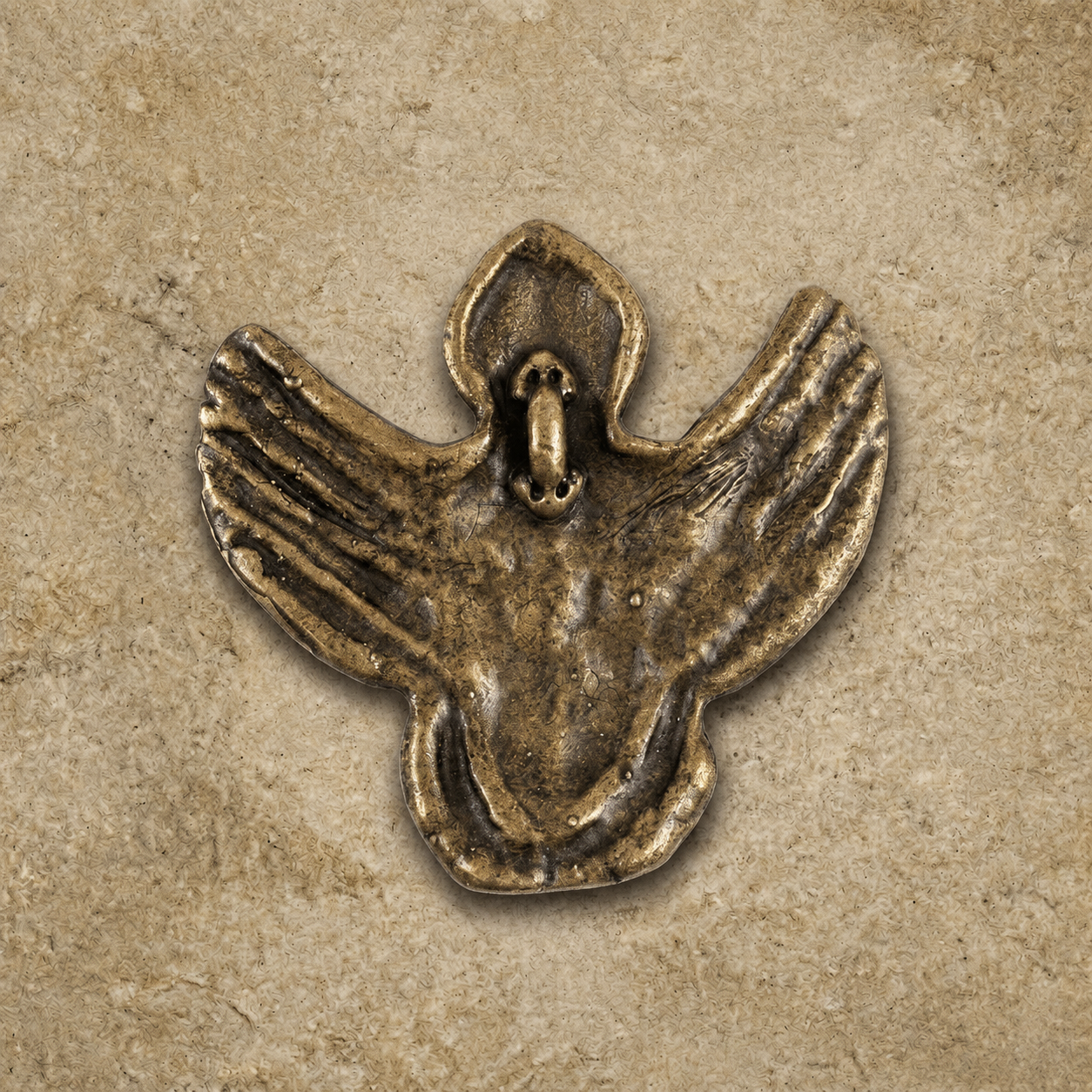 Tibetan Copper Garuda Belt Buckle | Vintage Guardian Jewelry