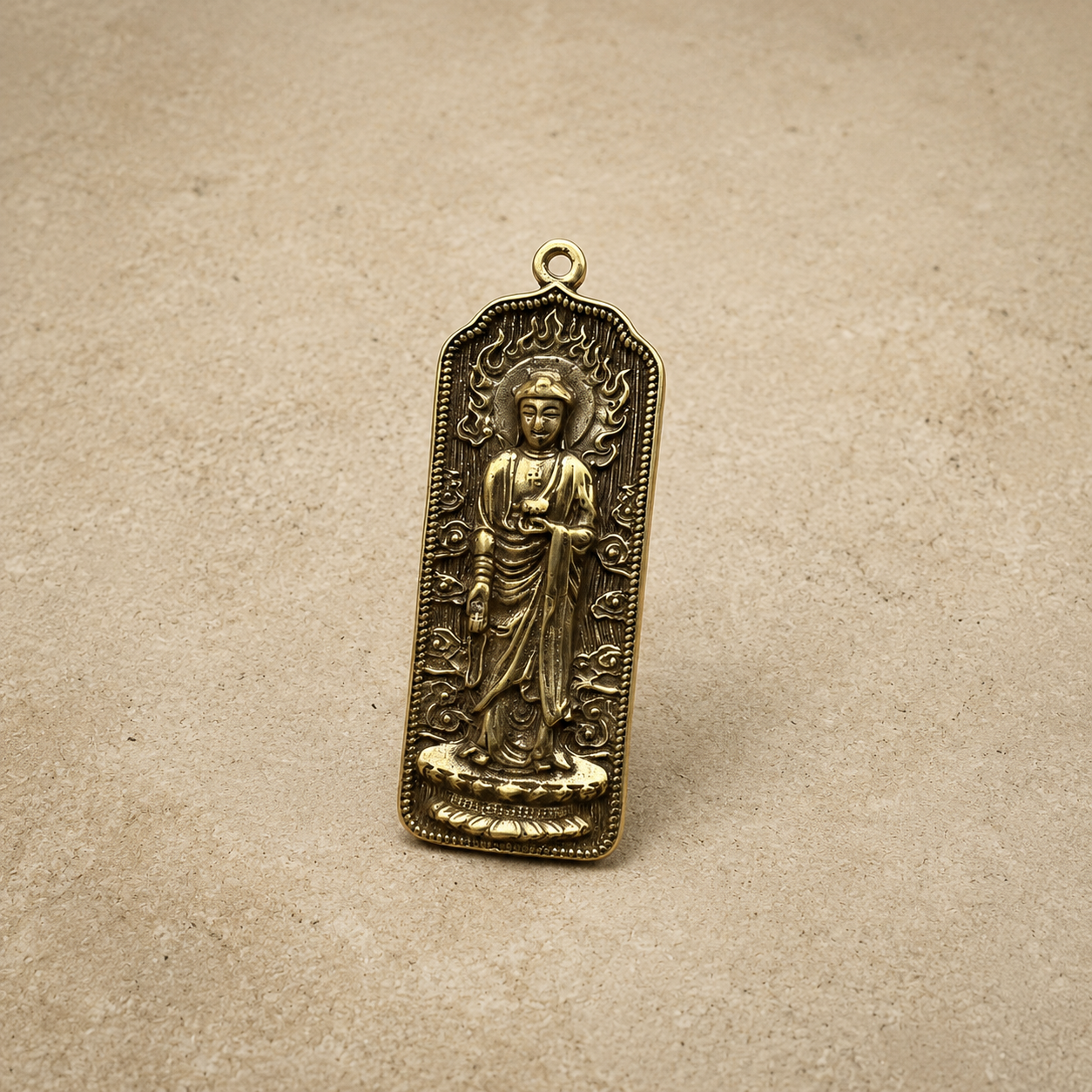 Shakyamuni Pendant | Tibetan Buddhist Brass Amulet