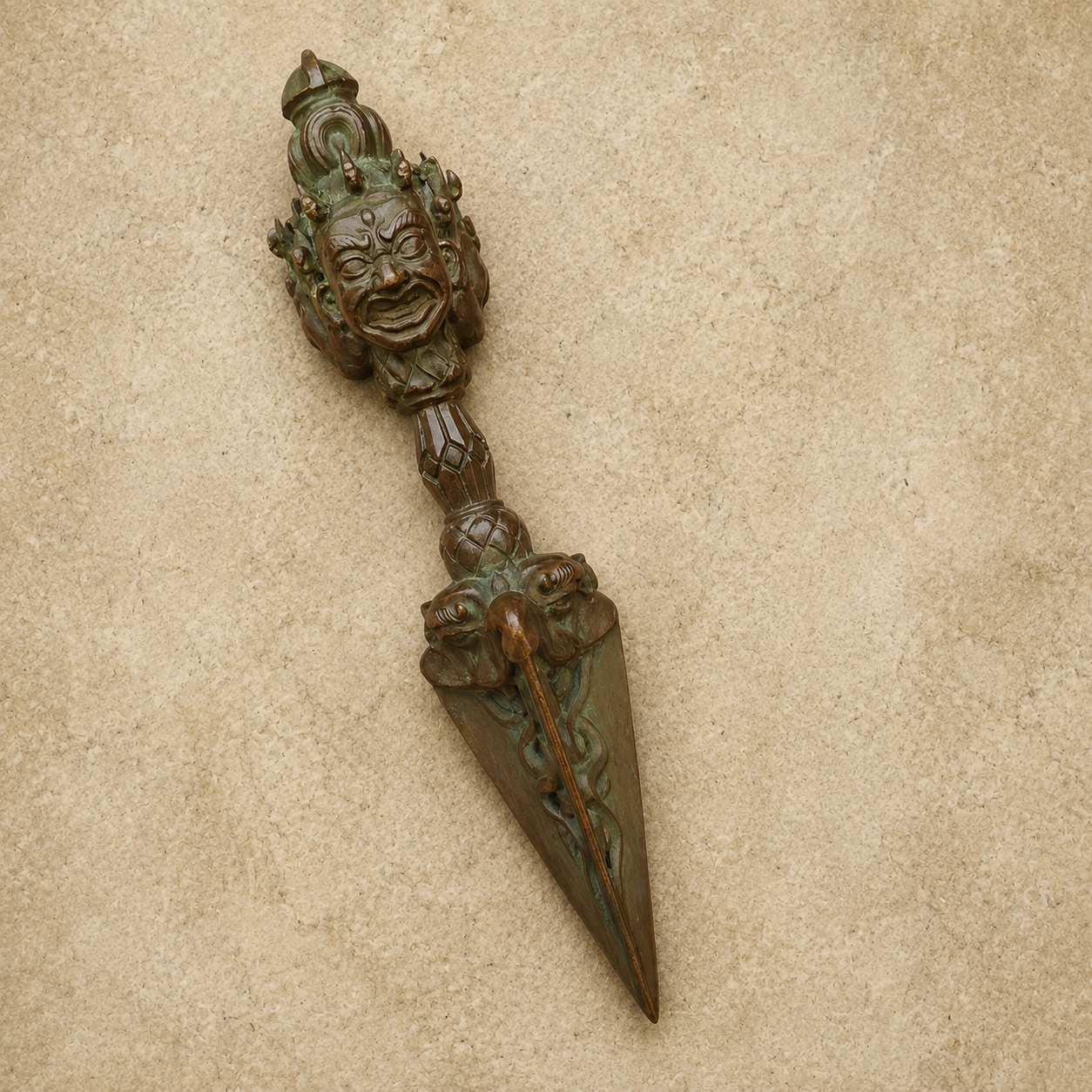 Brass Bagua Amulet Pendant | Tibetan Buddhist Charm