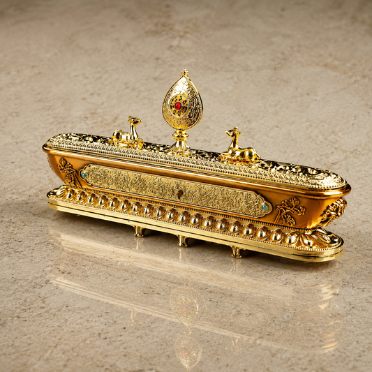Tibetan Double Deer Horizontal Incense Burner