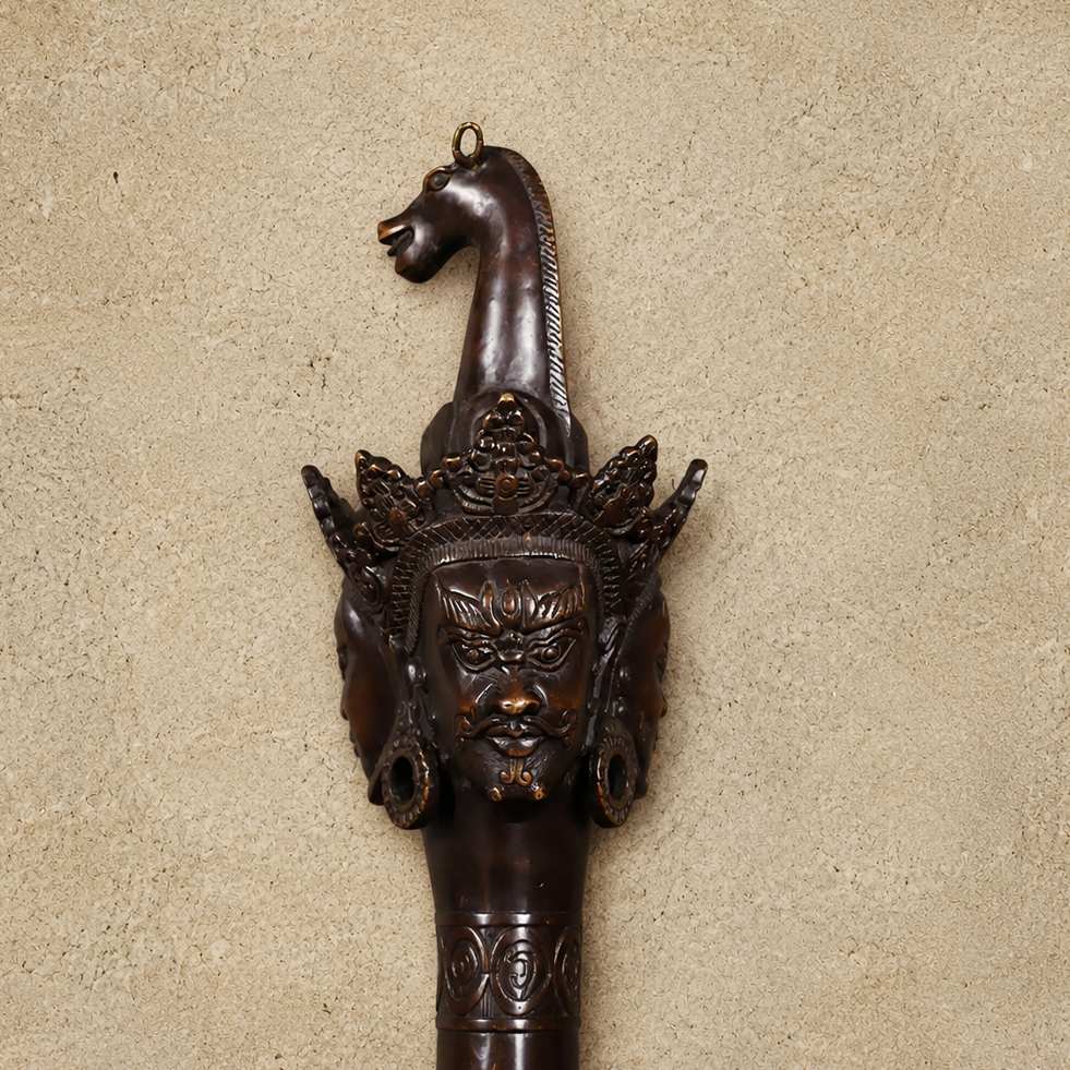 Copper Hayagriva Phurba Kila Ritual Dagger