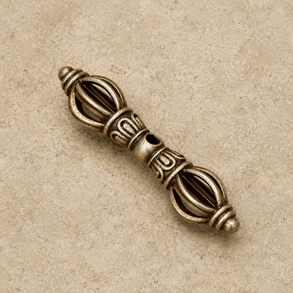 Iron Five-Prong Vajra Pendant | Tibetan Altar Dorje