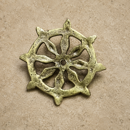 Thogchag Dharma Wheel | Tibetan Chakra Amulet Pendant
