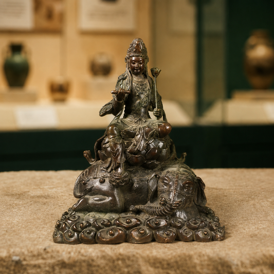 Tibetan Manjushri Statue Eight Auspicious Incense Set