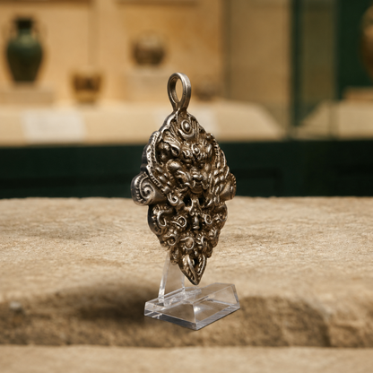 Tibetan Sky Iron Garuda Pendant | Thokcha Amulet Bird
