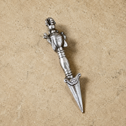 Sky Iron Vajra Kila | Tibetan Phurpa Altar Pendant