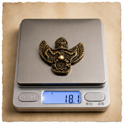 Tibetan Copper Garuda Belt Buckle | Vintage Guardian Jewelry