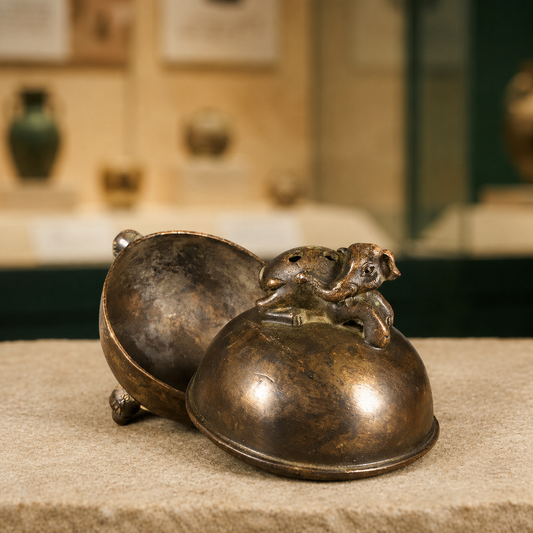 Elephant Tripod Censer | Tibetan Altar Copper Burner