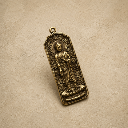 Shakyamuni Pendant | Tibetan Buddhist Brass Amulet