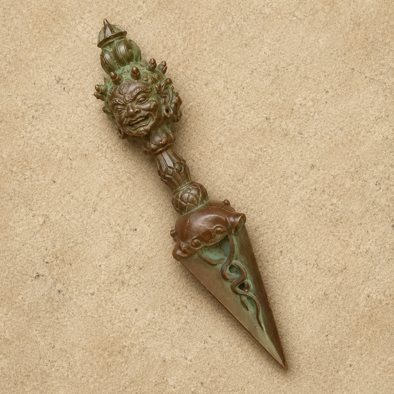 Brass Bagua Amulet Pendant | Tibetan Buddhist Charm