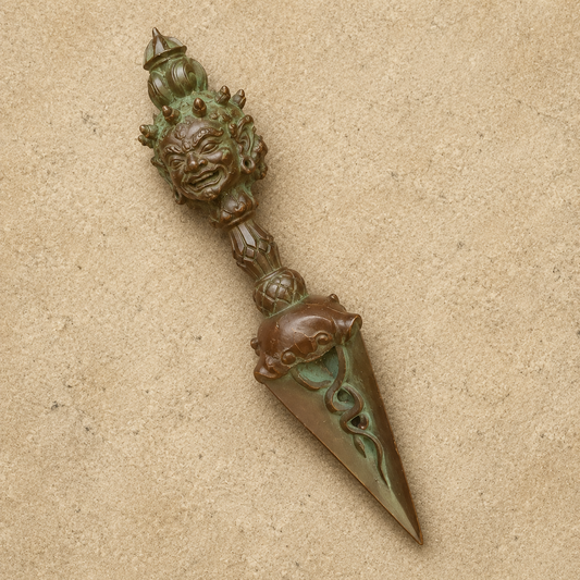 Brass Bagua Amulet Pendant | Tibetan Buddhist Charm