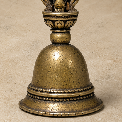 Vajra Hand Bell | Tibetan Buddhist Altar Bronze Dorje