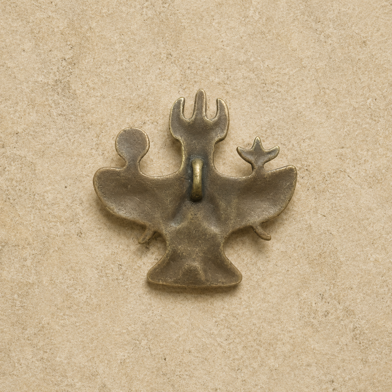 Garuda Pendant | Tibetan Thangka Altar Brass Amulet