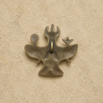 Garuda Pendant | Tibetan Thangka Altar Brass Amulet
