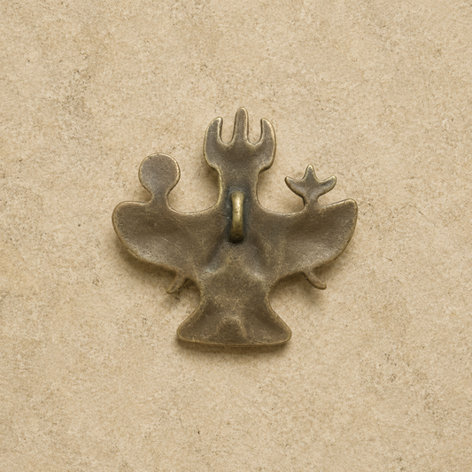 Garuda Pendant | Tibetan Thangka Altar Brass Amulet