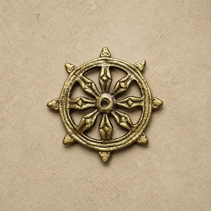 Thogchag Dharma Wheel | Tibetan Chakra Amulet Pendant