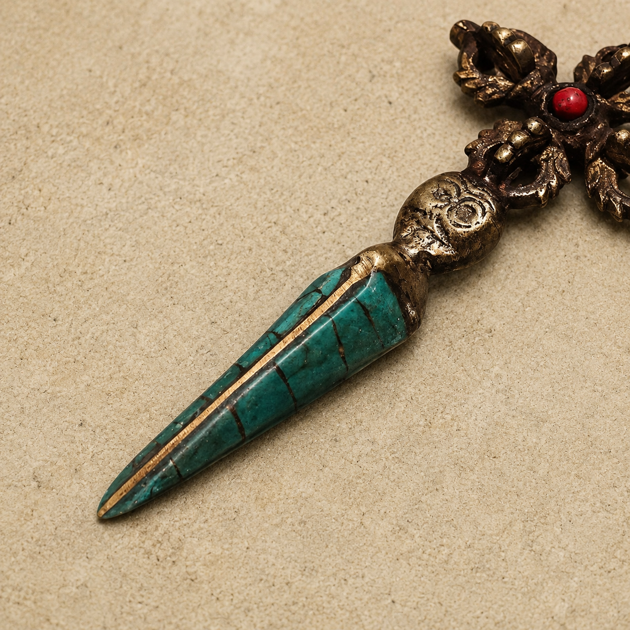 Hayagriva Phurba Dagger | Turquoise Vajra Kila