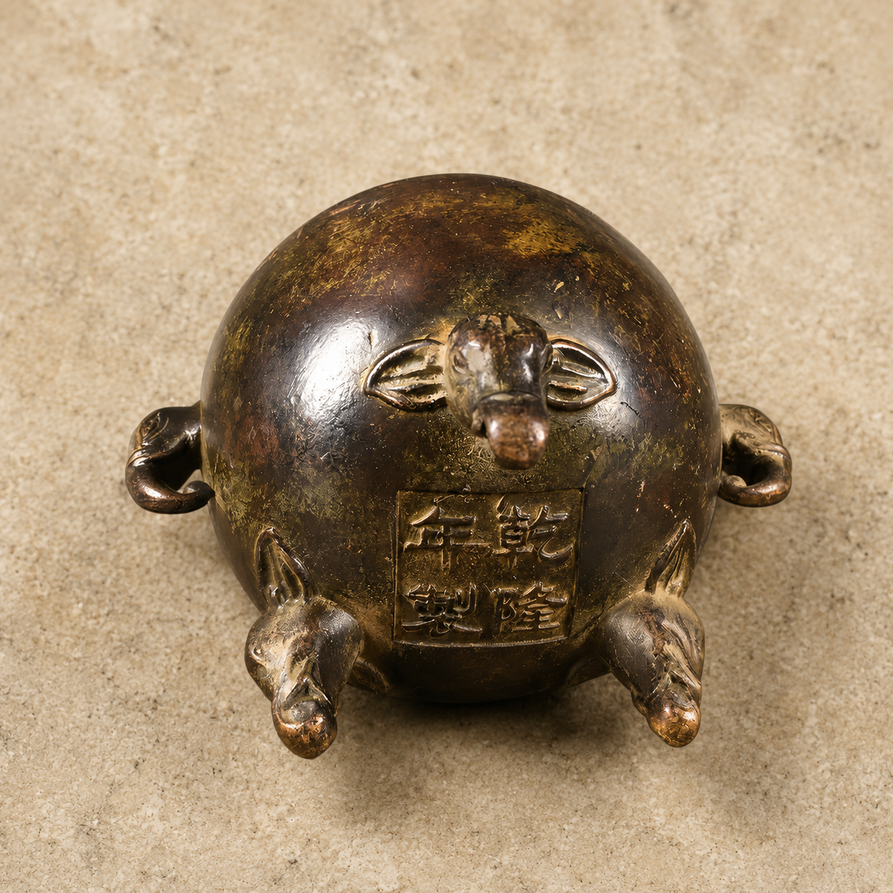 Elephant Tripod Censer | Tibetan Altar Copper Burner