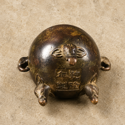 Elephant Tripod Censer | Tibetan Altar Copper Burner