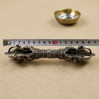 Tibetan Iron Five Prong Vajra Dorje Buddhist Ritual Tool