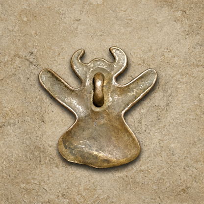 Tibetan Brass Garuda Amulet Pendant Buddhist Protector