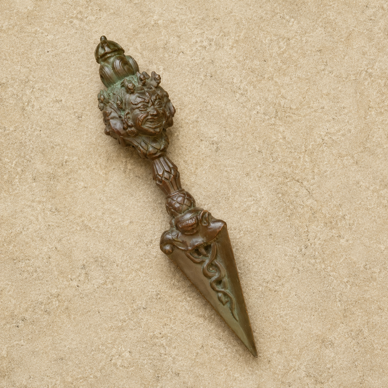 Brass Bagua Amulet Pendant | Tibetan Buddhist Charm