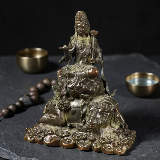Primary product image of Tibetan Copper Manjushri Buddha Statue for Altar Display
